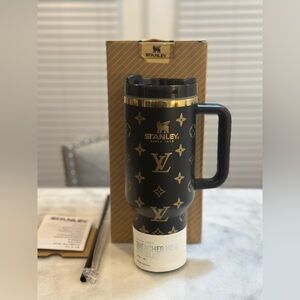 Stanley Louis Vuitton Unique Collaboration 40oz Black & Gold Tumbler